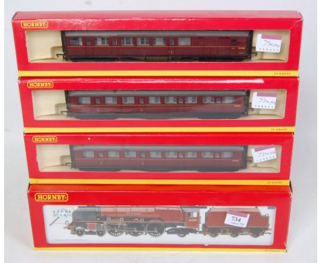 A Hornby R2444 BR maroon "City of Carlisle" engine and tender, DCC ready with instructions (G-BG) and sold with R4054A and 2 