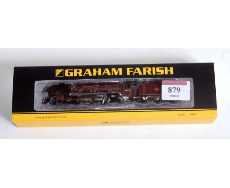 Graham Farish by Bachmann N gauge Ref. 372-184A BR lined maroon 'Duchess of Rutland' engine and tender (M-BM)