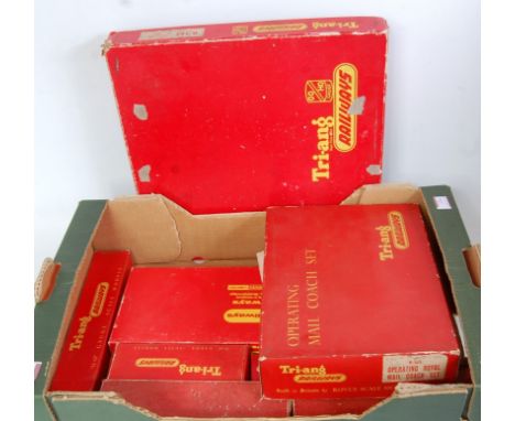 Mixed tray items R161 hopper car set, TPO set, R739 breakdown crane set, TC series red, silver A&amp;B unit diesel various wa