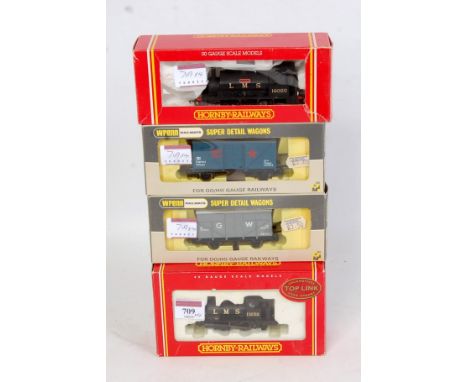 A Hornby Railways R2065 LMS black 0-4-0 'Pug' saddle tank engine No. 11232 (G-BG), an ex Caledonian saddle tank as LMS black 