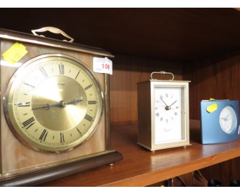 METAMEC QUARTZ MANTEL CLOCK AND TWO OTHER MANTEL CLOCKS
