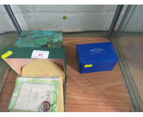 EMPTY WATCH BOXES - A GREEN ROLEX BOX WITH ROLEX OYSTER OUTER CARDBOARD BOX WITH ROLEX DATEJUST WARRANTY PAPERS AND TAG, AND 