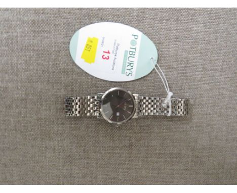 GENTS ROTARY WINDSOR STAINLESS STEEL WRISTWATCH