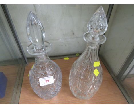 A STUART CRYSTAL DECANTER AND ONE OTHER DECANTER