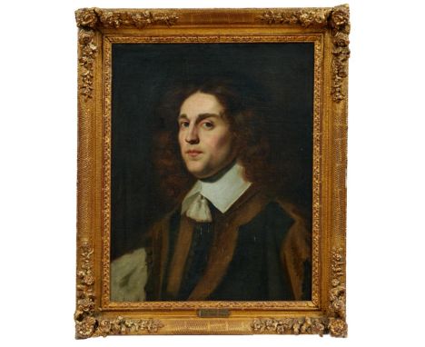 Lebrun, Charles - UmkreisSehr feines Bildnis eines jungen, vornehmen Mannes(Paris 1619-1690 ebd.) Öl/Lwd. 62 x 48,5 cm.Brustb