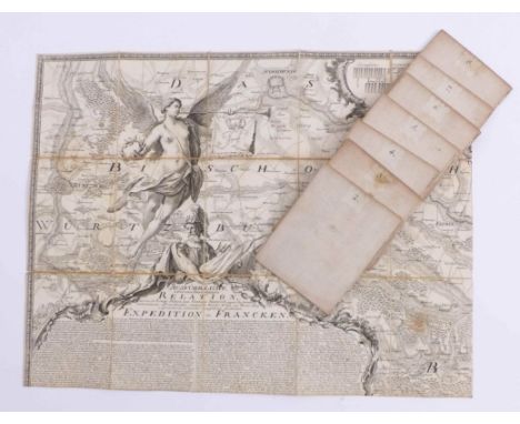 Petri, Isaak Jacob vonChorographische Krieges Carte von Zwickau bis Würtzburg(Wesel 1705-1776 Freienwald) ...worauf die von d