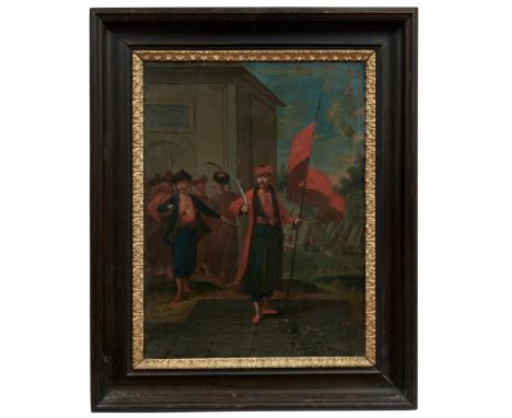Vanmour, Jean-Baptiste - zeitgenössische KopiePortrait des Patrona Halil(Valenciennes 1671-1737 Konstantinopel) Der Rebellen-