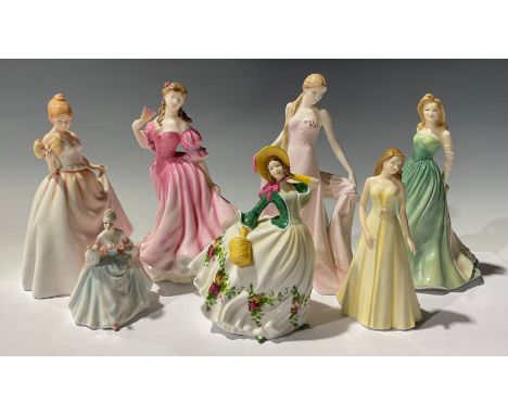 A Royal Doulton figure, Lauren, Figure Of The Year 1999, HN3975, first quality; others, Sophie, In Vogue, HN3715, first quali