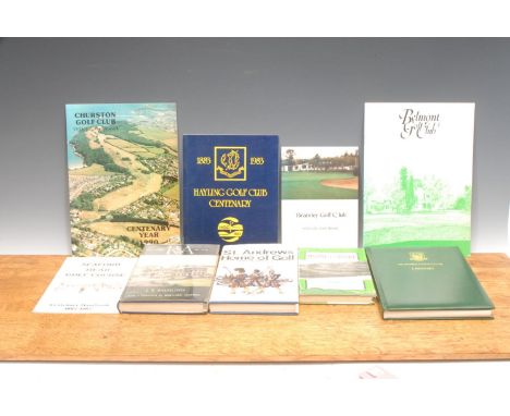 Golf, course histories – Walsh (John H., OBE), Seaford Golf Club: a History, Seaford, Lindel 1986, royal 8vo, 234pp, some mon