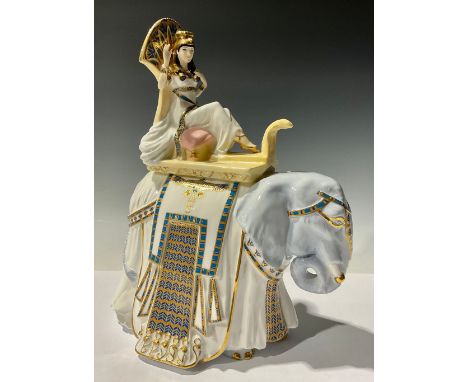 A Royal Worcester figure, Cleopatra, designed by Timothy Potts, for Compton &amp; Woodhouse, limited edition, 171/500, produc