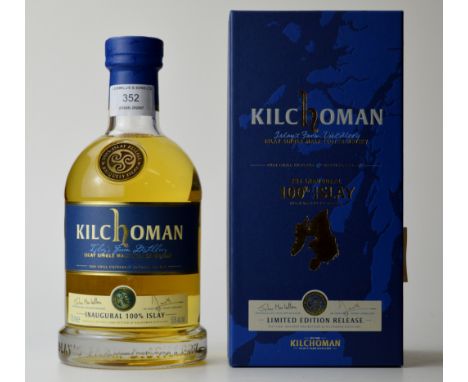 KILCHOMAN INAUGURAL 100% ISLAY LIMITED EDITION RELEASE 700ML / 50%.
A first for Kilchoman - a whisky distilled and matured on