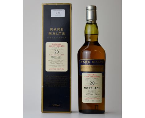 MORTLACH 1978 SINGLE MALT SCOTCH WHISKY AGED 20 YEARS, RARE MALTS SELECTION LIMITED EDITION NO 2945 70cl/62.2%. The Rare Malt