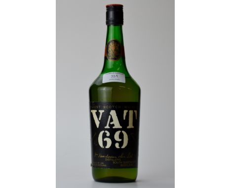 VAT 69 FINEST SCOTCH WHISKY. 26? FL.OZS, 70 PROOF