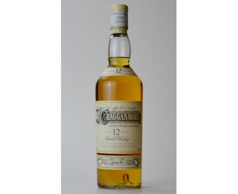 CRAGGANMORE 12 YEARS OLD SINGLE HIGHLAND MALT SCOTCH WHISKY. 70CL, 40%.