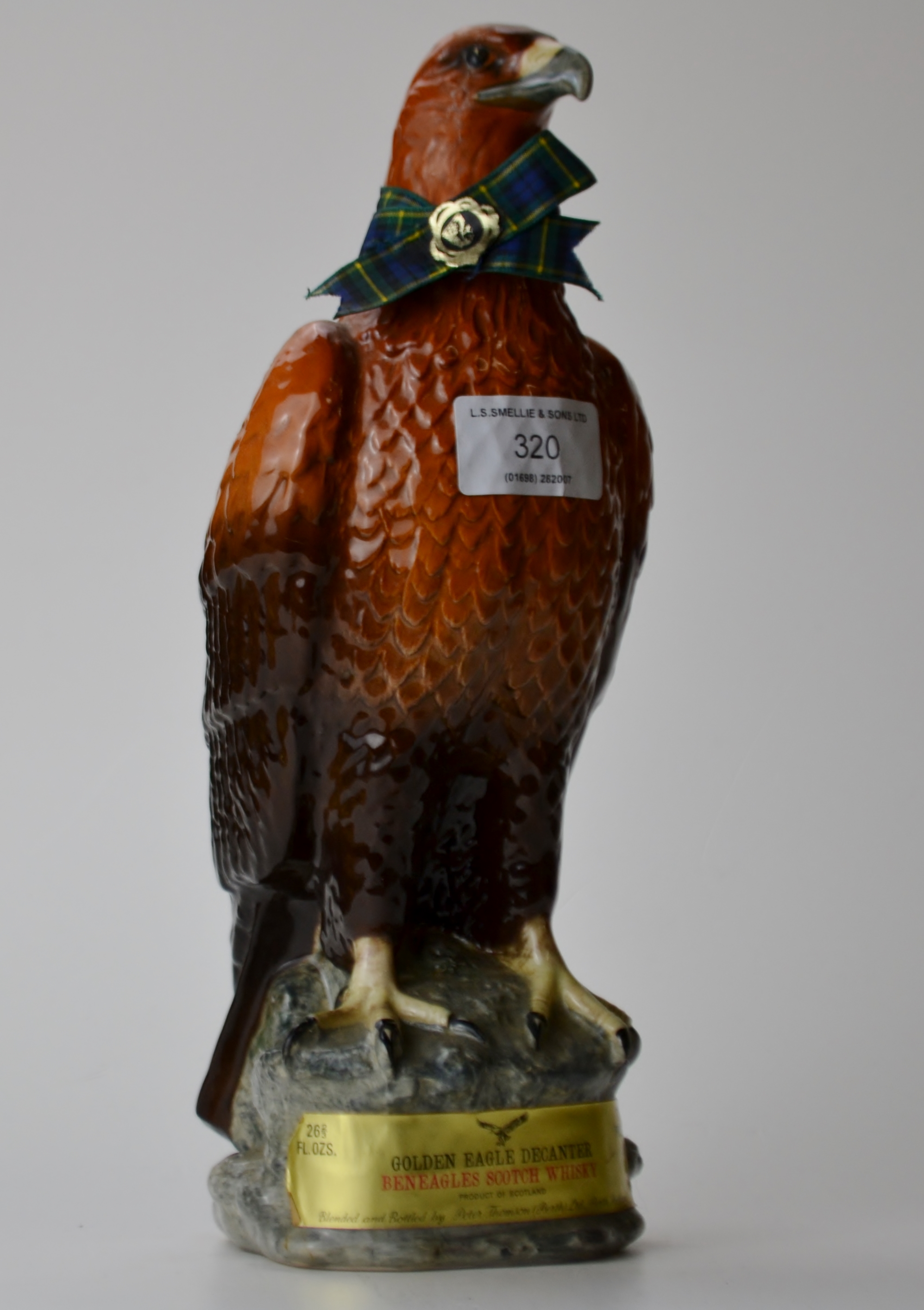 Beneagles Beswick Golden Eagle Whisky Decanter Filled With