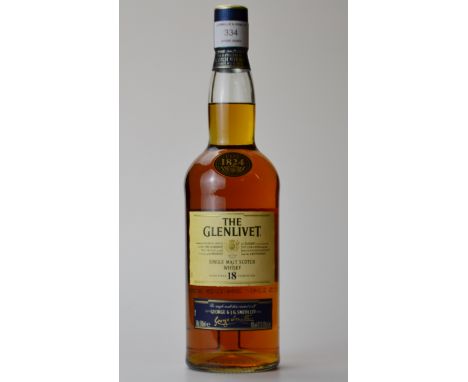 THE GLENLIVET 18 YEARS OLD SINGLE MALT SCOTCH WHISKY, 700ML, 43%.