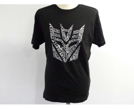 TRANSFORMERS (3 in lot) - Production Crew Issued Clothing: - An 'XL' short sleeved, black stunt crew t-shirt together with a 