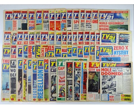 TV 21 FIRST SERIES - a large group of magazines comprising a signed edition (Alan Fennell) of TV21 #78 together with issues #