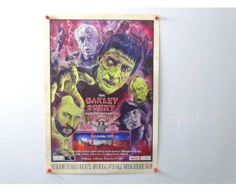 OAKLEY COURT - 5 x OAKLEY COURT film memorabilia posters designed and signed by Graham Humphreys - rolled (5 in lot) - Comes 