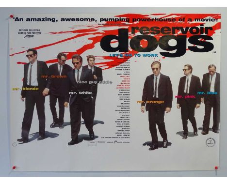 RESERVOIR DOGS (1992) - British UK Quad film poster - QUENTIN TARANTINO - Art &amp; design by Graham Humphreys - 30" x 40" (7