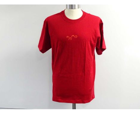 CHARLIE AND THE CHOCOLATE FACTORY: (TIM BURTON) (2 in lot) Production Crew Issued Clothing: A red visual effects t-shirt (L)t