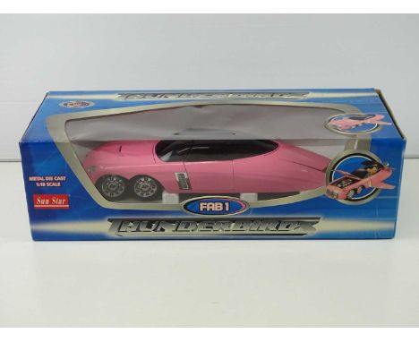 THUNDERBIRDS (2004) A SUNSTAR 1:18 scale diecast model of the newer version of  FAB1- which was based on a Ford Thunderbird