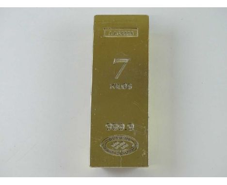 THUNDERBIRDS (2004)  - A replica gold bar movie prop from the film directed by Jonathan Frakes - 9 x 24cm - PROVENANCE: These