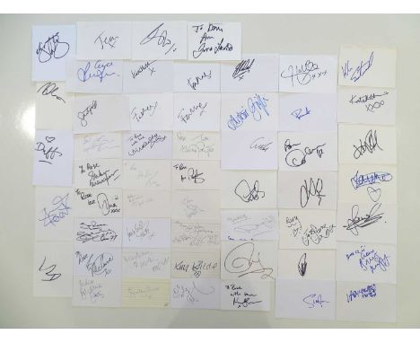 A group of mixed artists' signatures to include BARBARA DICKSON - MELANIE CHISHOLM - TONY HADLEY - DINA CARROLL - SUSAN MAUGH