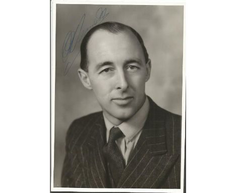 Air Vice Marshal D C T Bennett Pathefinders CO signed 7 x 5 b/w portrait business suit photo Good condition.   All items come