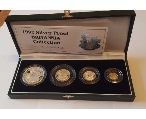 1997 Britannia Silver Proof Coin Collection. This 1997 Silver Britannia collection is the first ever issued featuring the 1,o