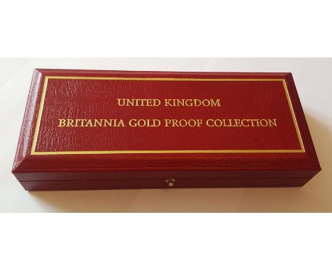 1998 Britannia Gold Proof Collection. 4 Gold Proof coins 22 Carat £100, 1oz, £50 1/2 oz, £25 1/4oz, £10 1/10oz. In original R