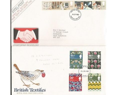 1980s GB First Day Cover Collection 2. Well over 80 GB first day covers and single stamp covers from the 1980s with either ne