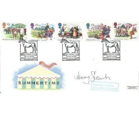 Harry Secombe signed cover. 1994 Summertime first day cover signed by the late Sir Harry Secombe. Numbered 1 of just 10 signe