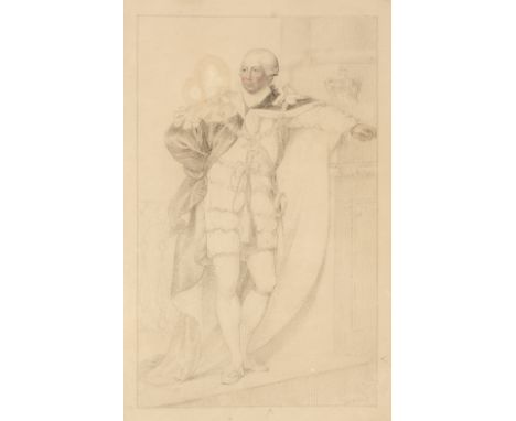 * Cosway (Richard, 1742-1821). Portrait of William Legge, 2nd Earl of Dartmouth (1731-1801), circa 1790-1800, pencil on pale 