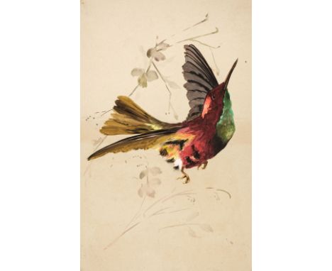 * [Baker, Samuel Henry, 1824-1909]. An album of greetings cards, postcards, letters, and original artwork, relating to the Bi