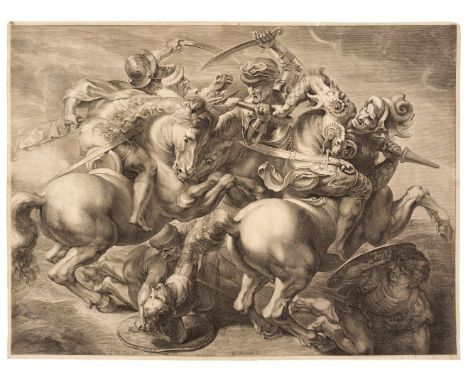 * Edelinck (Gérard, 1640-1707). The Battle of Anghiari, after Peter Paul Rubens after Leonardo da Vinci, circa 1657-1666, eng