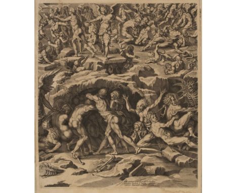 * De Jode I (Pieter, 1570- 1634). The Last Judgment, after Jean Cousin the Younger, 1615 [but later], engravings, eleven (fro