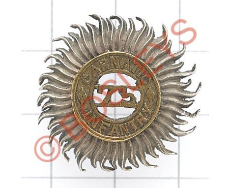 Indian Army 75th Carnatic Infantry 1903-22 FS cap badge.British made white Star of India mounted with brass 'Carnatic Infantr