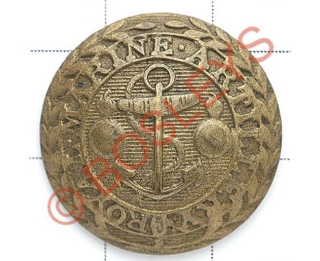Royal Marine Artillery Georgian open-back coatee button circa 1816-31.Fouled anchor and flaming bombs on lined centre, title 
