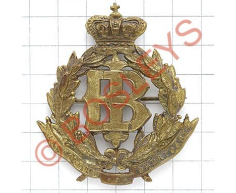 Indian Army. 1st Bombay Native Infantry Victorian pagri badge circa 1861-1903.A good scarce British made die-stamped brass ex