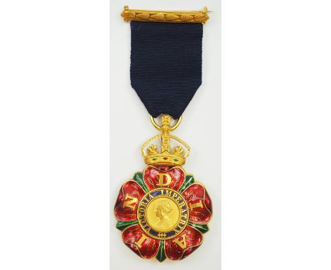 Großbritannien: Der Sehr Hervorragende Orden des Indischen Empires, 2. Modell (1887-1917), Kompagnon, im Etui.Gold, hohl gefe