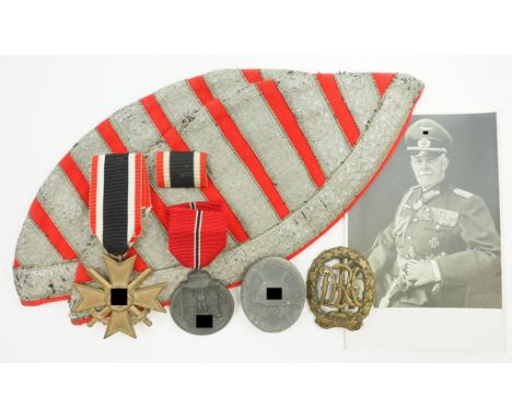 Nachlass eines Wehrmacht-Musikers.1.) Kriegsverdienstkreuz, 2. Klasse mit Schwertern, 2.) Medaille Winterschlacht im Osten, 3