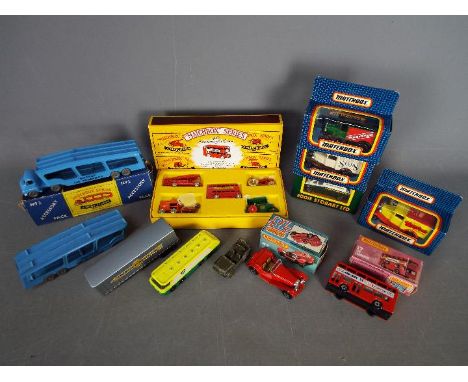 Matchbox, Moko, Lesney - A small collection of predominately boxed diecast modern and vintage vehicles by Matchbox. Lot inclu