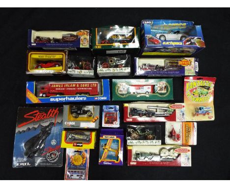 Corgi, Matchbox, Brumm, Lledo, Other - An assorted collection of diecast and plastic vehicles in a variety of scales. Lot inc
