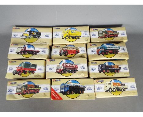 Corgi Classics - 12 boxed Corgi Classic diecast commercial vehicles. Lot includes #97971 Foden 8 Wheel 'Robsons of Carlisle';