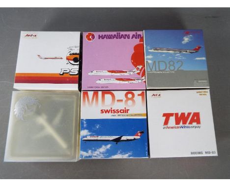 Dragon Wings, Jet-X, Phoenix Models - Six diecast 1:400 scale diecast model aircraft. Lot includes Jet-X JX019 Limited Editio