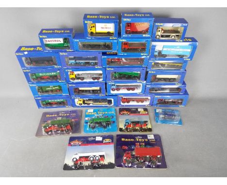 Base Toys, Bachmann  - Approximately 29 diecast model car and commercial vehicles predominately by Base Toys in 1:76 scale. L