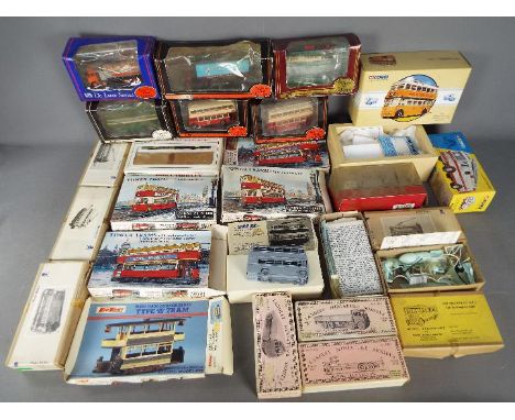 EFE,Bachmann, Langley Models, Tower Trams, Pirate Models - A mixed collection of boxed white metal and plastic kits, with eig