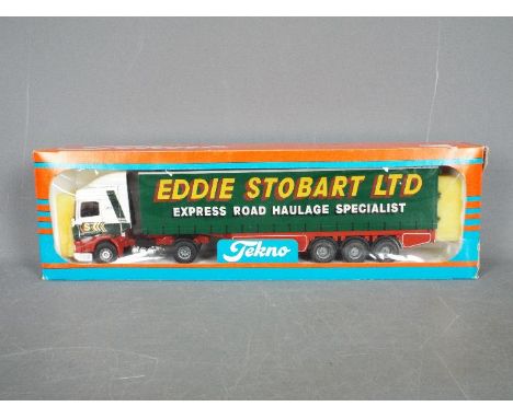 Tekno - A boxed Tekno diecast 1:50 scale Seddon Atkinson 'Eddie Stobart' from 'The British Collection'. The model in red, whi