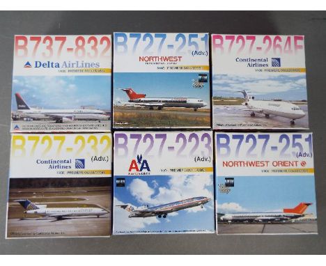 Dragon Wings - Six boxed diecast model aircraft in 1:400 scale from the Dragon Wings 'Premiere Collection'. Lot includes Drag